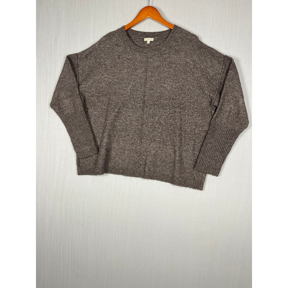 Legendary Outfitters Sweater Womens XL Brown Oversized Crewneck Marled Knit Cozy